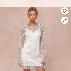 Lulu's White Bridal Dress